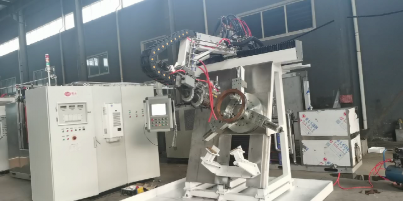 300kw中频回转支撑沟槽及齿面淬火设备